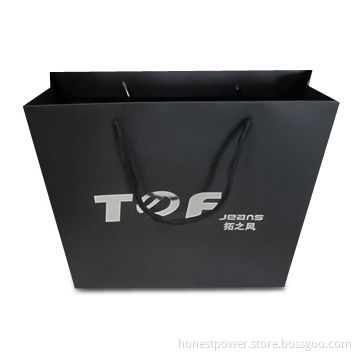 Paper Bag with PP Rope, Customized Sizes are Accepted